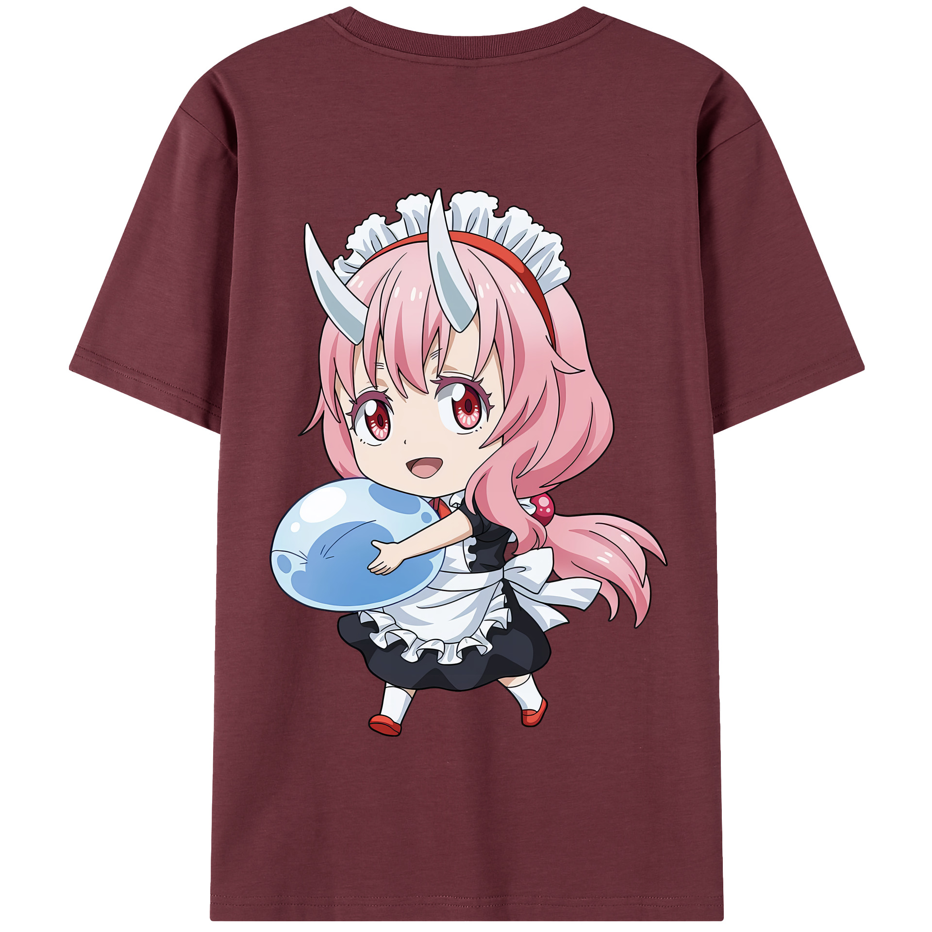 （画像用） 転スラ Regarding Reincarnated to Slime 綿100％半袖Tシャツ（背面プリント）